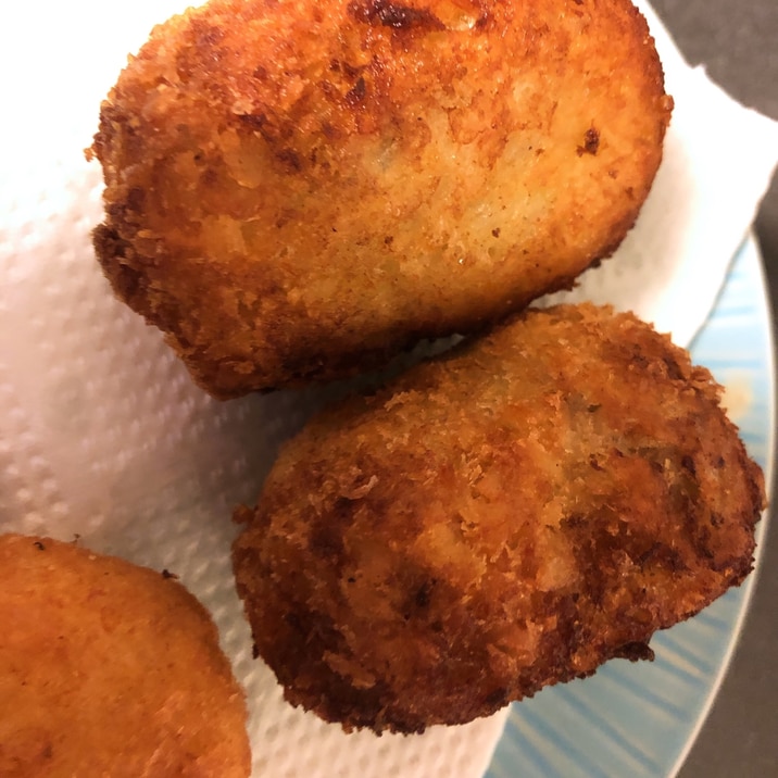 かぼちゃの煮付けをかぼちゃコロッケに!
